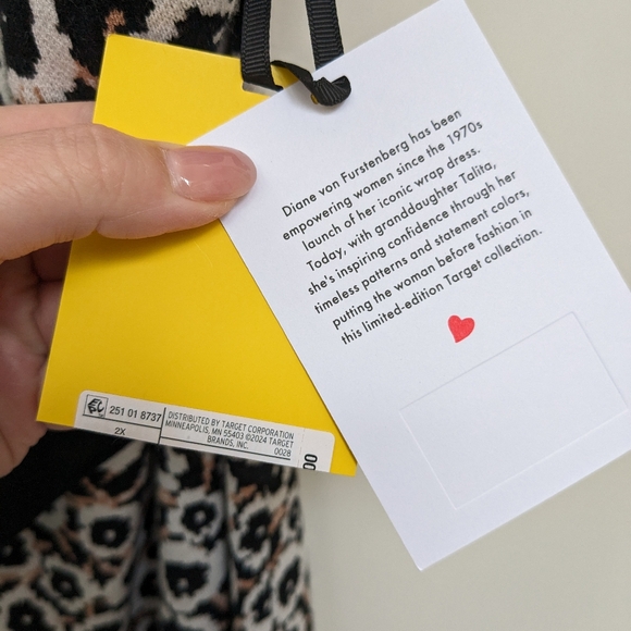 DVF for Target Halter Tie Neck Neutral Poppy Floral Knit Midi Dress Size 2X - Picture 10 of 15